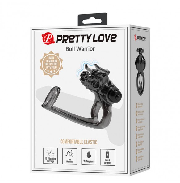 PRETTY LOVE - Bull Warrior Vibrating Penis Ring